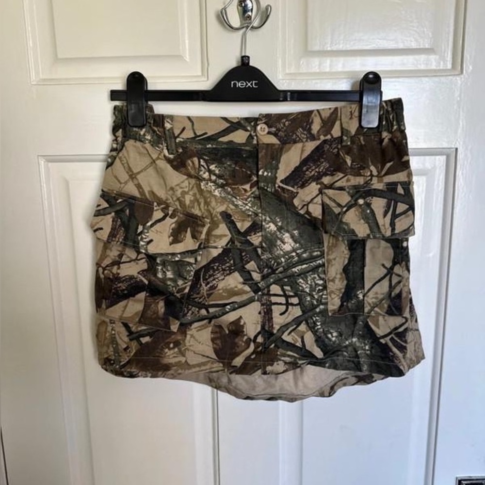 Next Brown Tan Bubble Mini Skirt